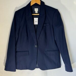 J.Crew Navy One-Button Work Blazer | Size 8 | NWT